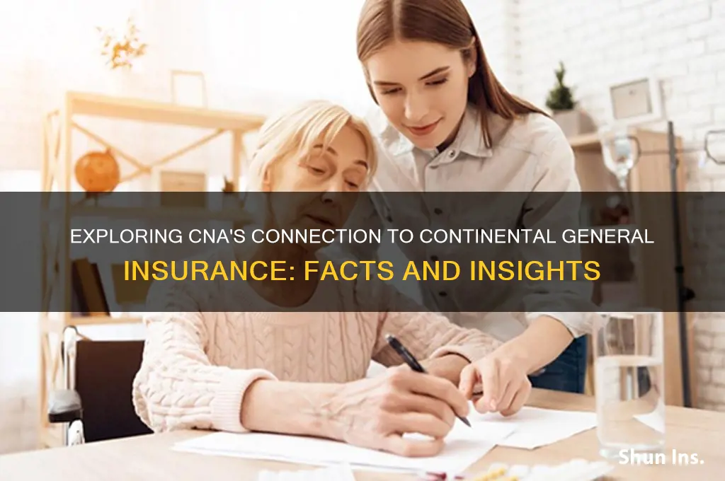is cna related to continental general insurance