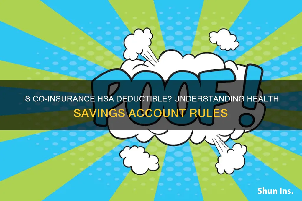 is co insurance concidered a deductiable under hsa