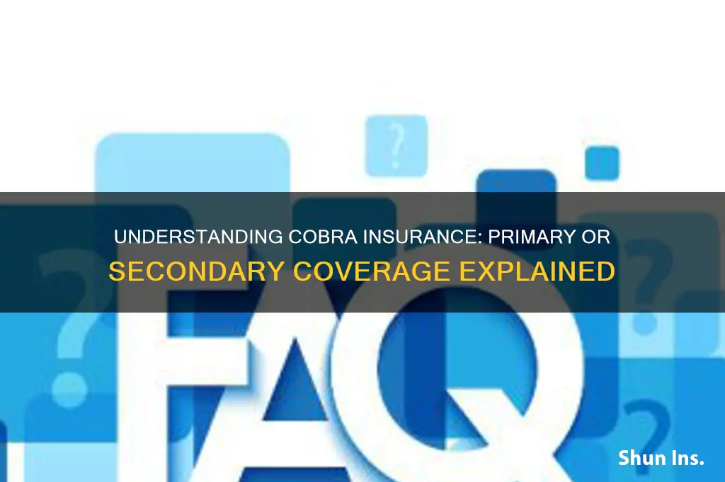 is cobra insurance primary or secondary
