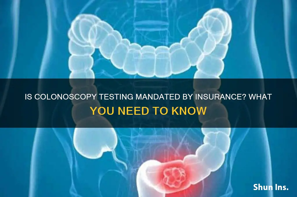 is coloncoly test mandated by insurance