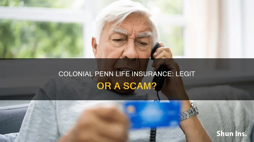 is colonial penn life insurance legit