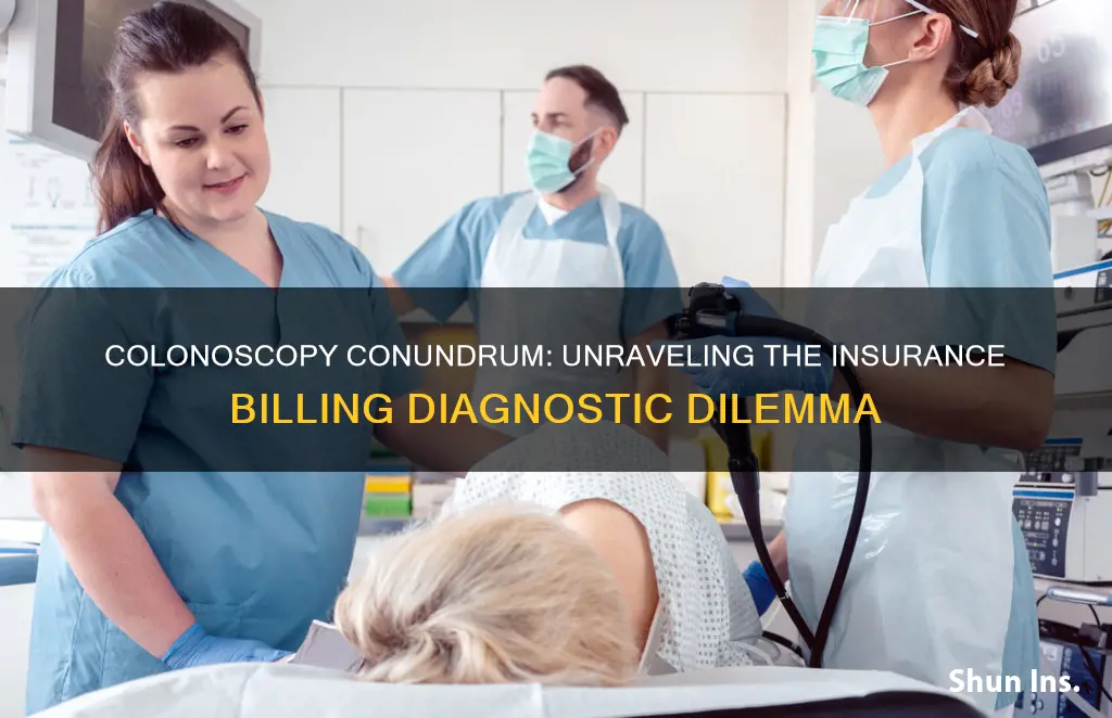 is colonoscopy a diagnostic test for insurance billing