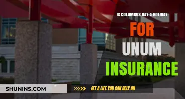 Is Columbus Day Observed as a Holiday by Unum Insurance?