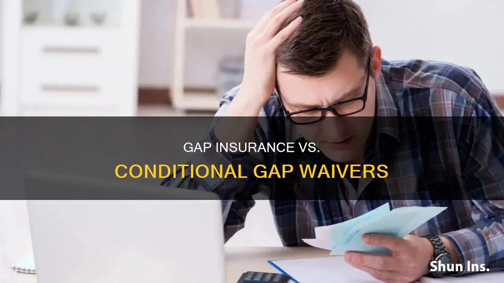 is conditional gap waiver the same as gap insurance