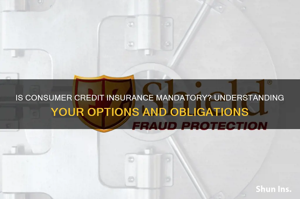 is consumer credit insurance compulsory