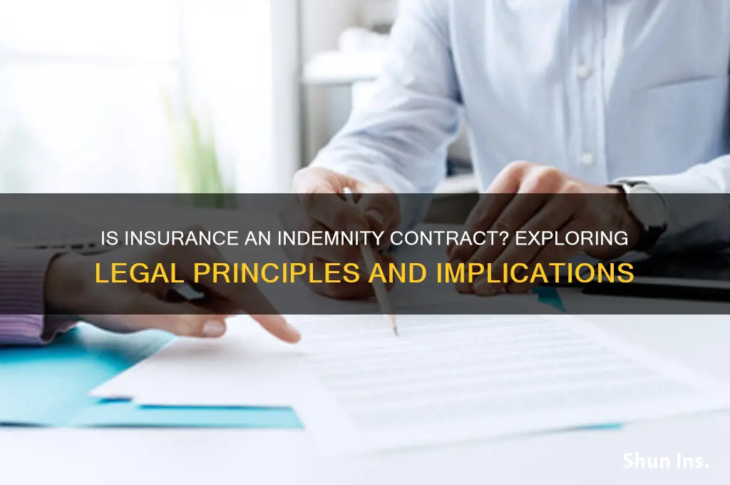 is contract of insurance a contract of indemnity