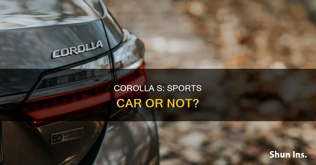 is corolla s considered a sportscar by insurance