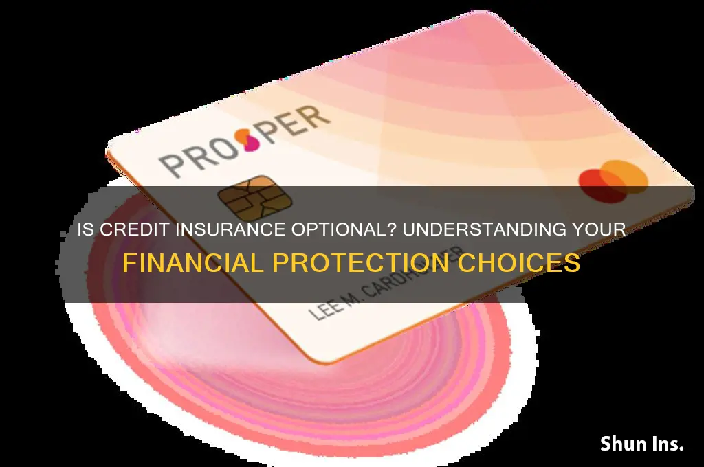 is credit insurance optional