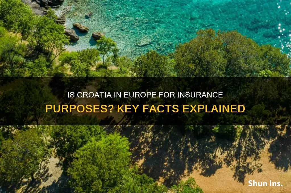 is croatia in europe for insurance purposes