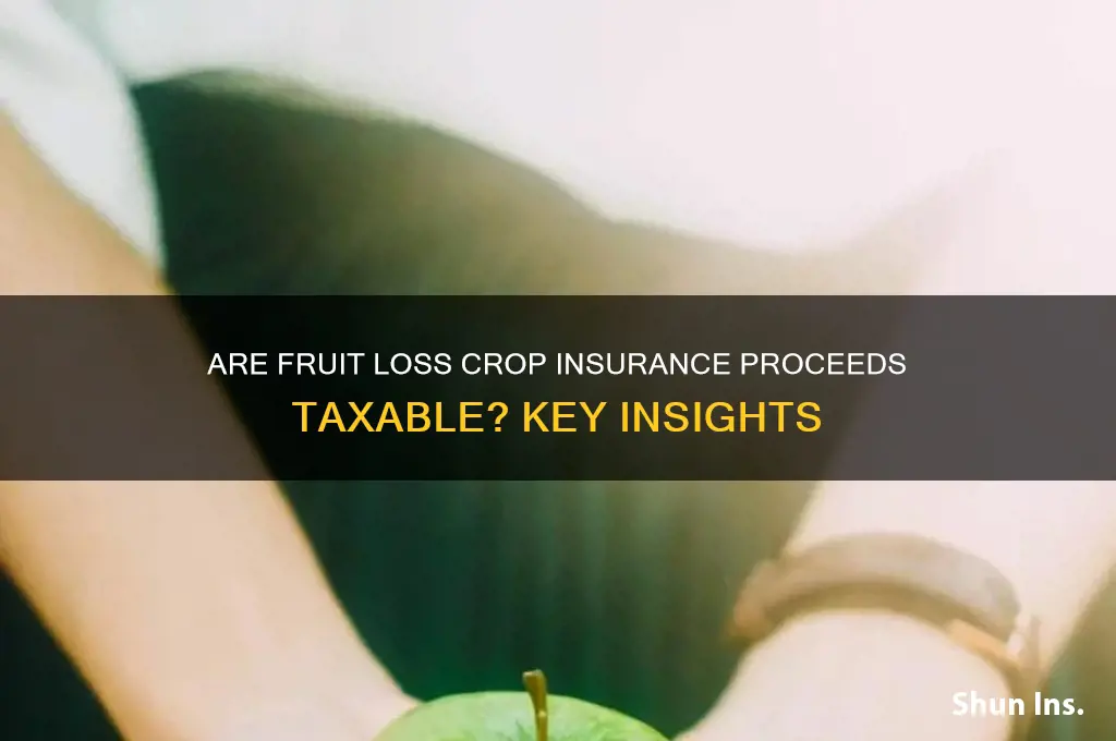 is crop insurance proceeds for fruit loss taxable