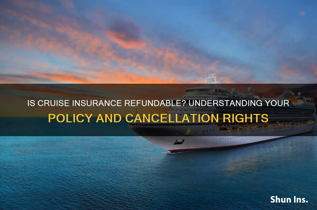is cruise insurance refundable