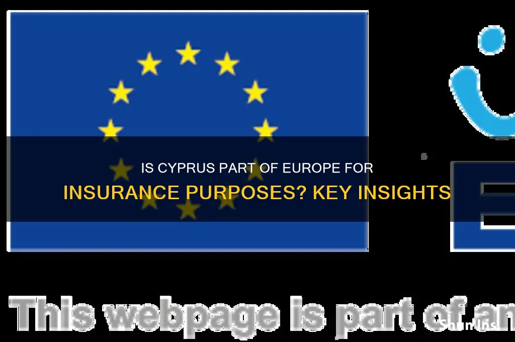 is cyprus in europe for insurance