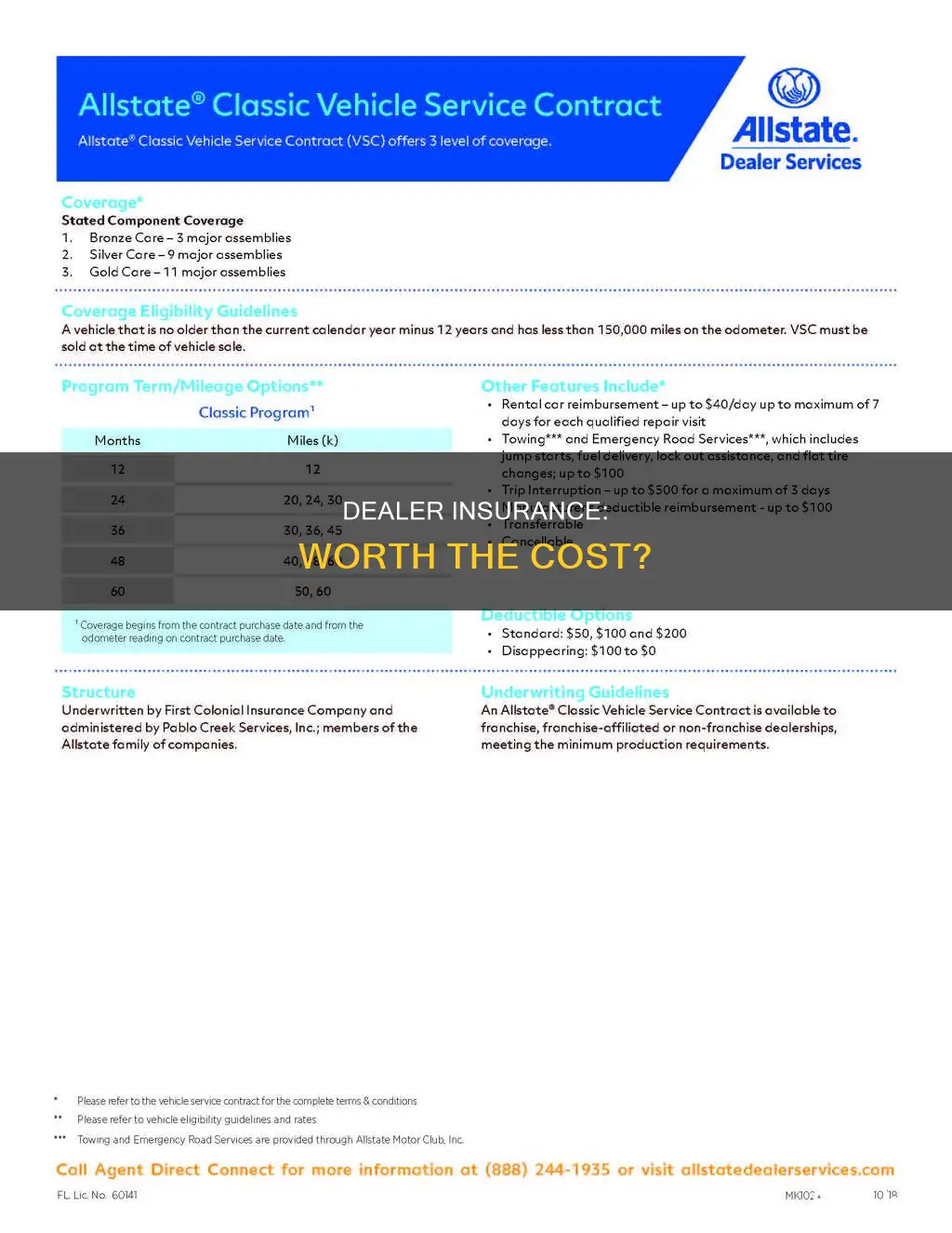 is dealer insurance worth it