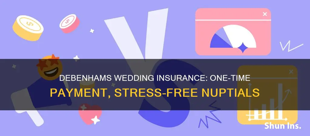 is debenhams wedding insurance a one off payment