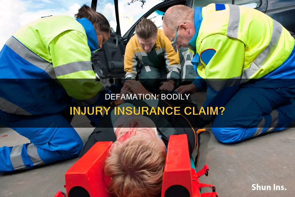 is defamation considered a bodily injury in insurance