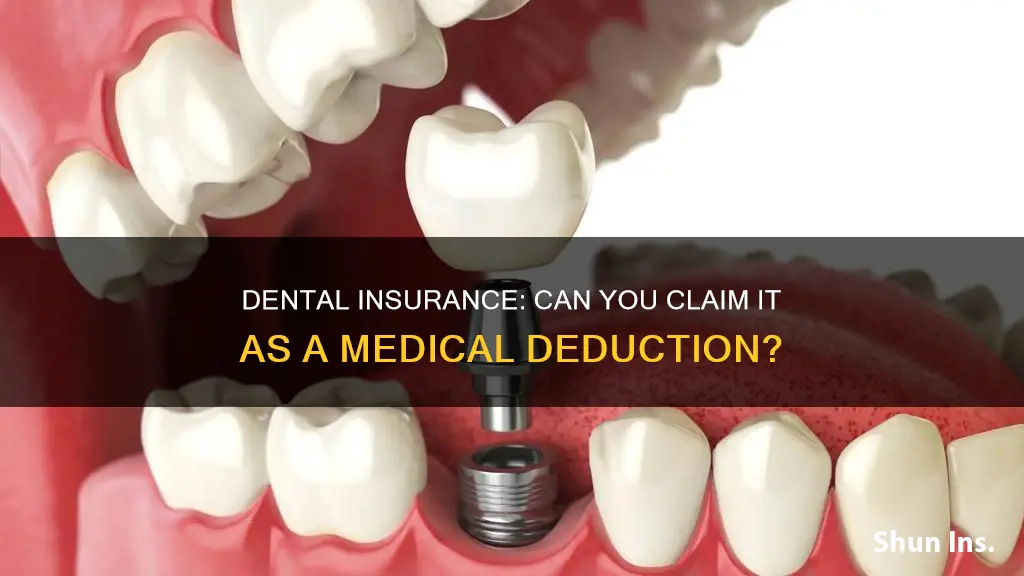 is dental insurance a medical deduction