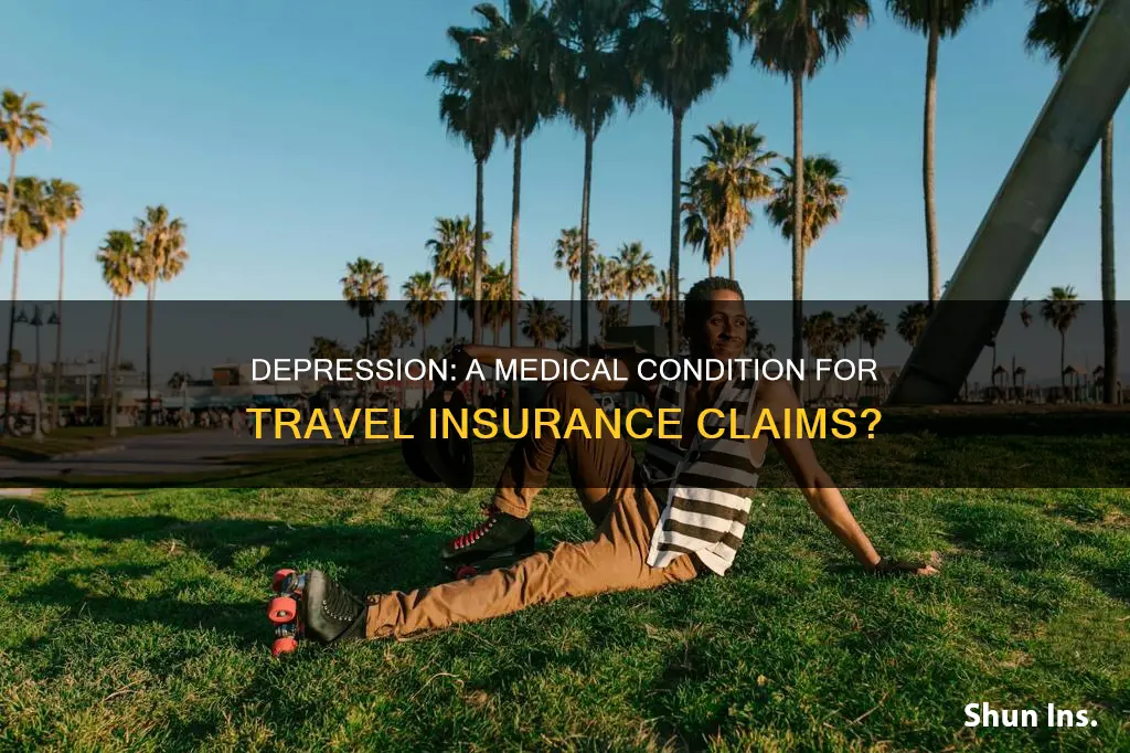 is depression a medical condition for travel insurance