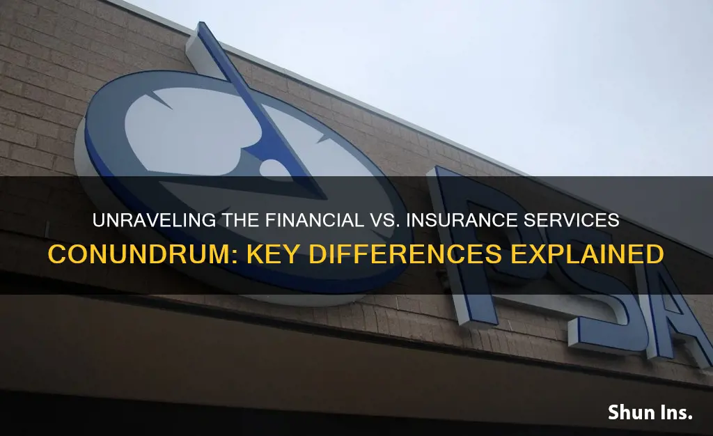 is difference financial and insurance services