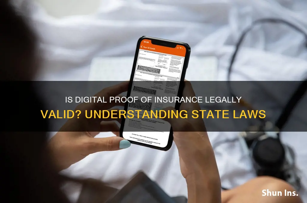 is digital proof of insurance legal