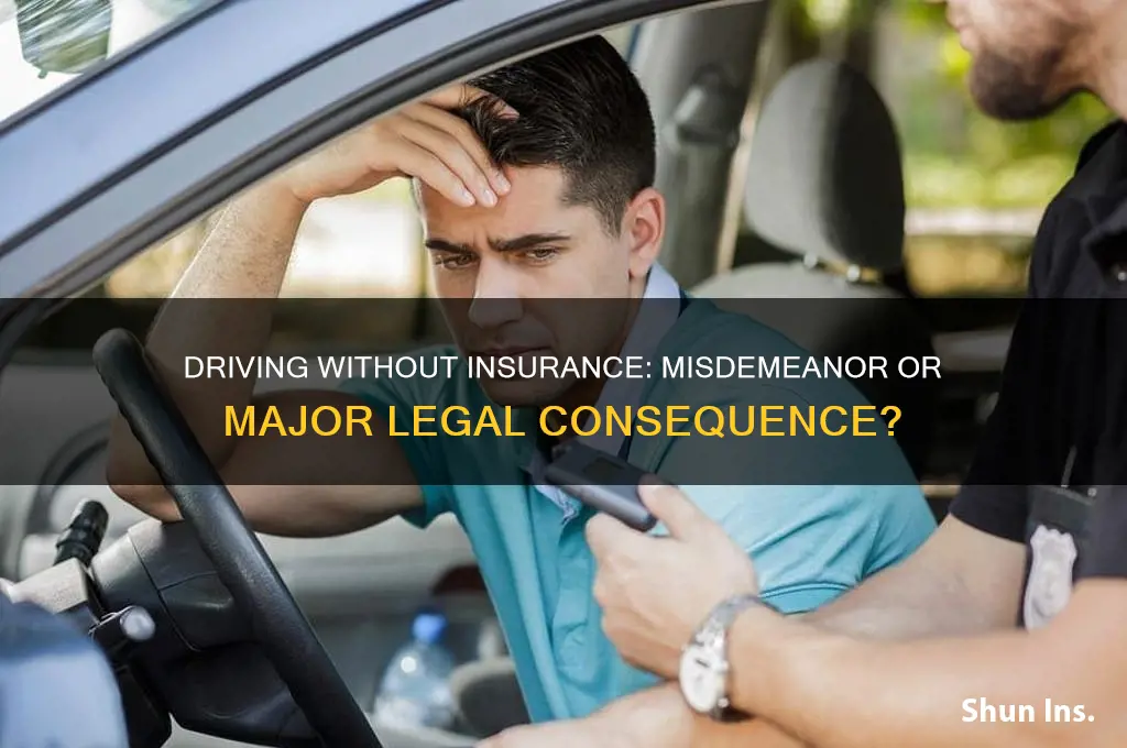 is driving with no insurance a misdemeanor