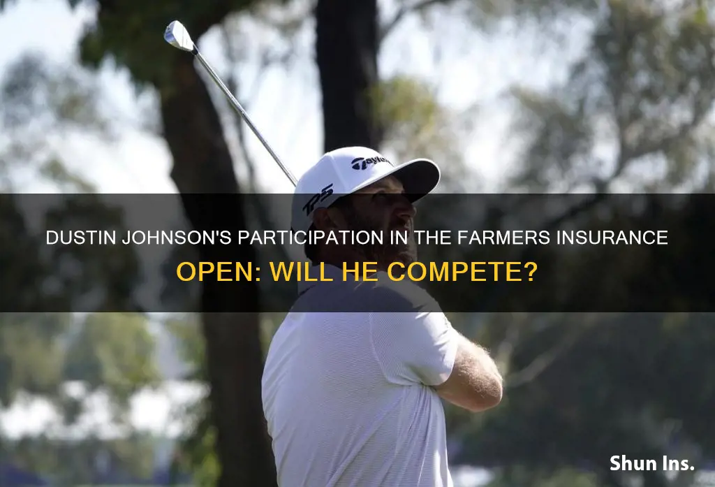 is dustin johnson playing in the farmers insurance open