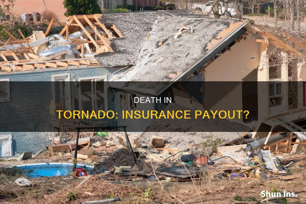 is dyeing in a tornado considered accidental for insurance