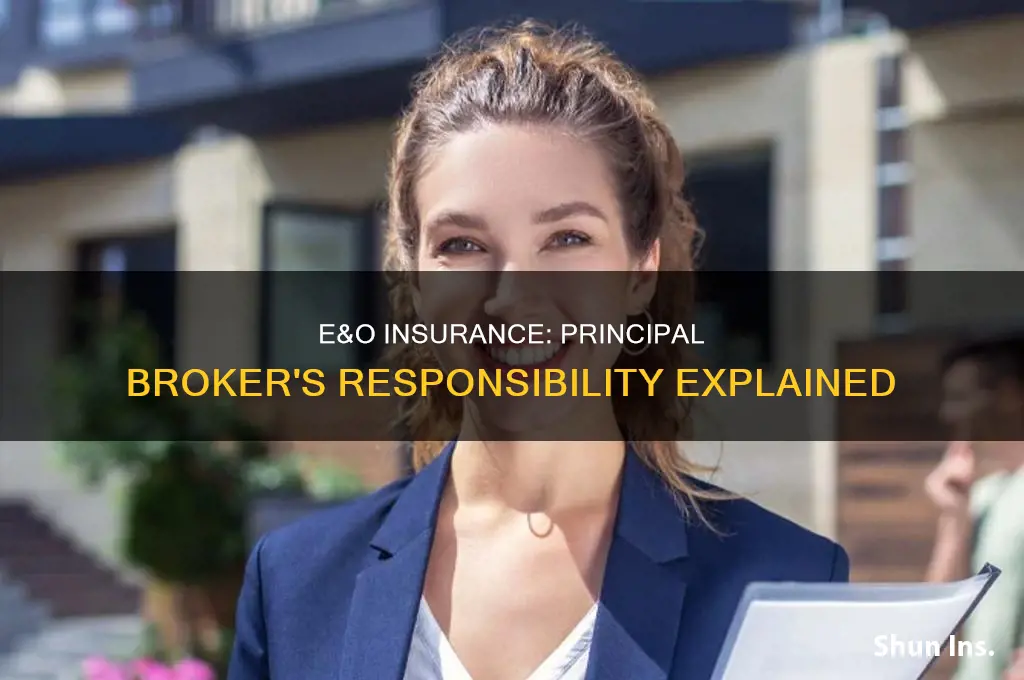 is e and o insurence the principal brokers responsibility
