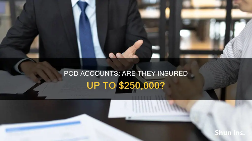 is each pod account insured to 250000