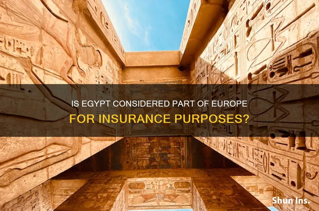 is egypt classed as europe for insurance