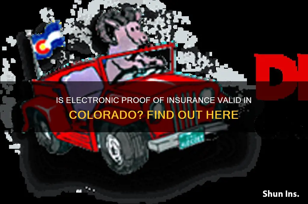 is electronic proof of insurance allowed in colorado
