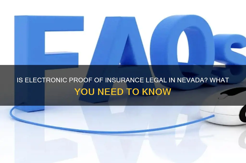 is electronic proof of insurance legal in nv