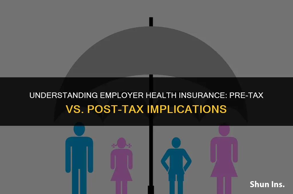 is empkloyer health insurance pre post tax