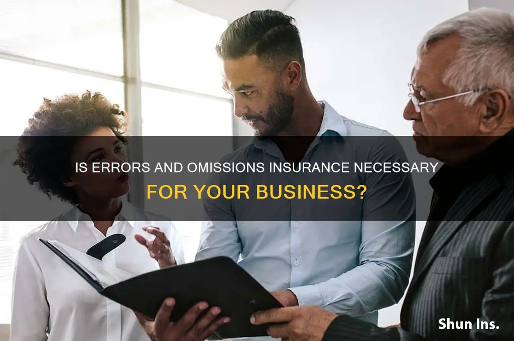 is errors and omissions insurance necessary