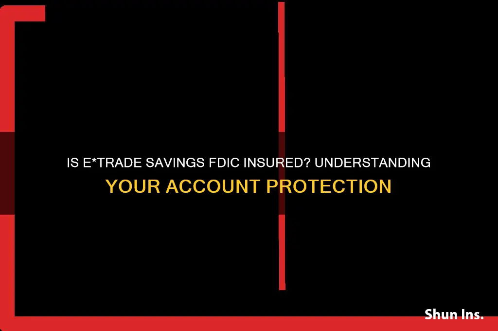 is etrade savings fdlic insured