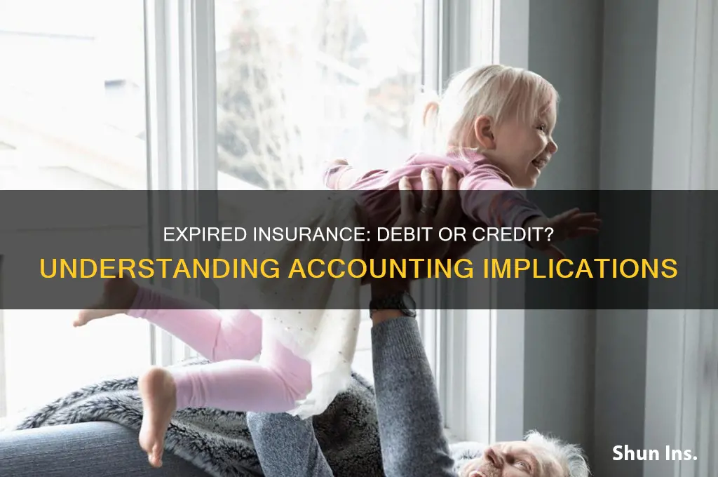 is expired insurance a debit or credit