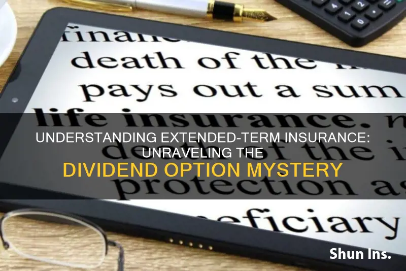 is extened term insurance a dividend option