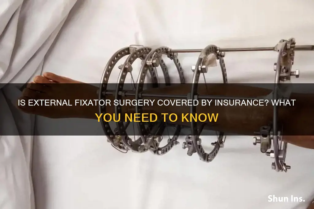 is external fixator insured