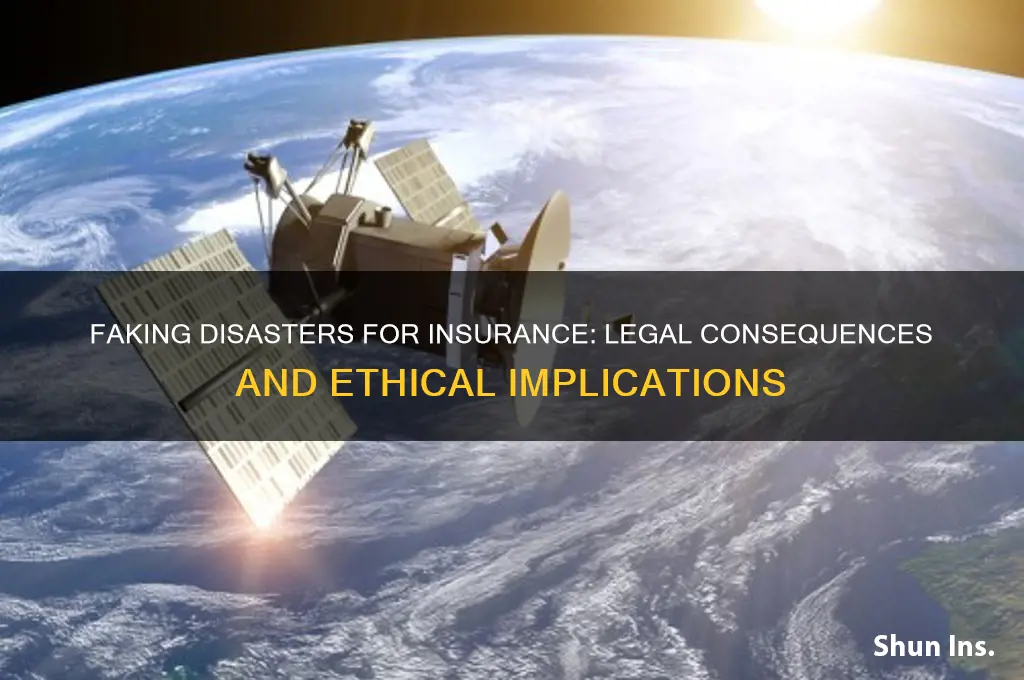 is faking a disaster for insurance illegal