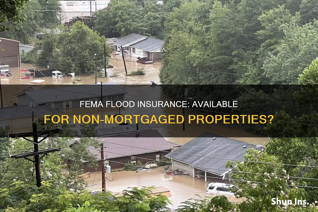 is fema flood insurance available on non-mortgaged properties