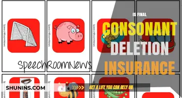 Is Final Consonant Deletion a Reliable Speech Insurance Policy?