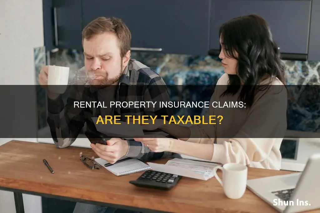 is fire insurance settlement money for rental property taxable