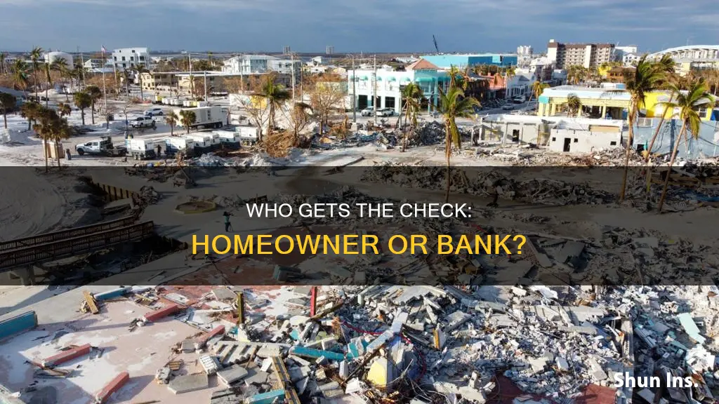 is flood insurance check made out to homeowner or bank