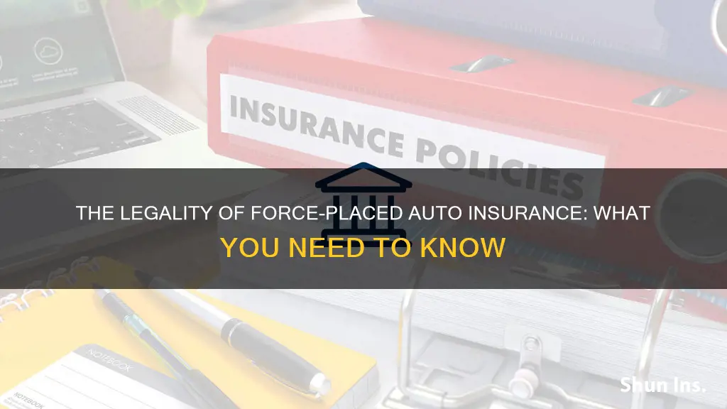 is force placed insurance auto legal