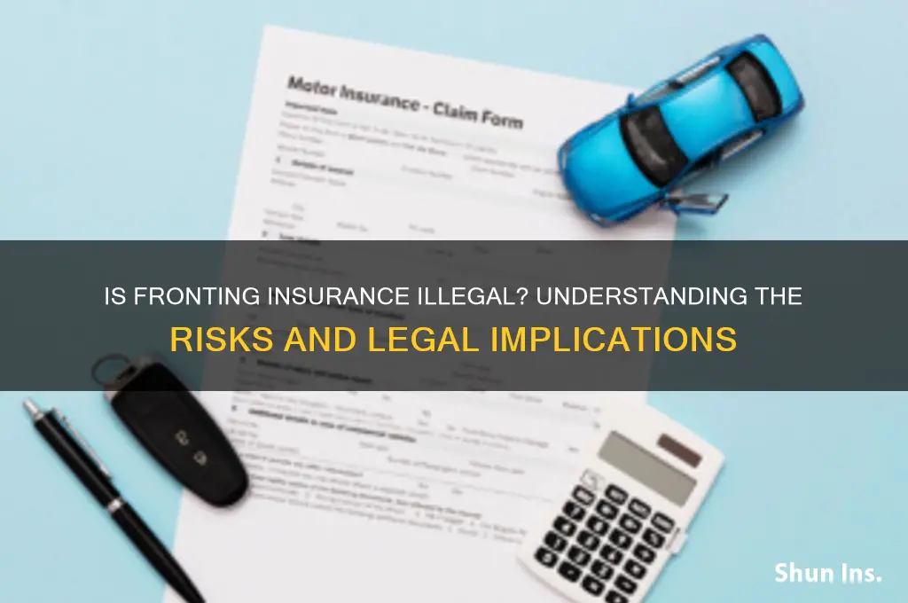 is fronting insurance illegal