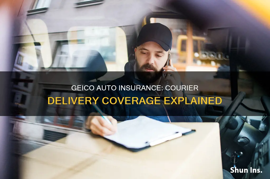 is geico auto insurance ok with courier delivery