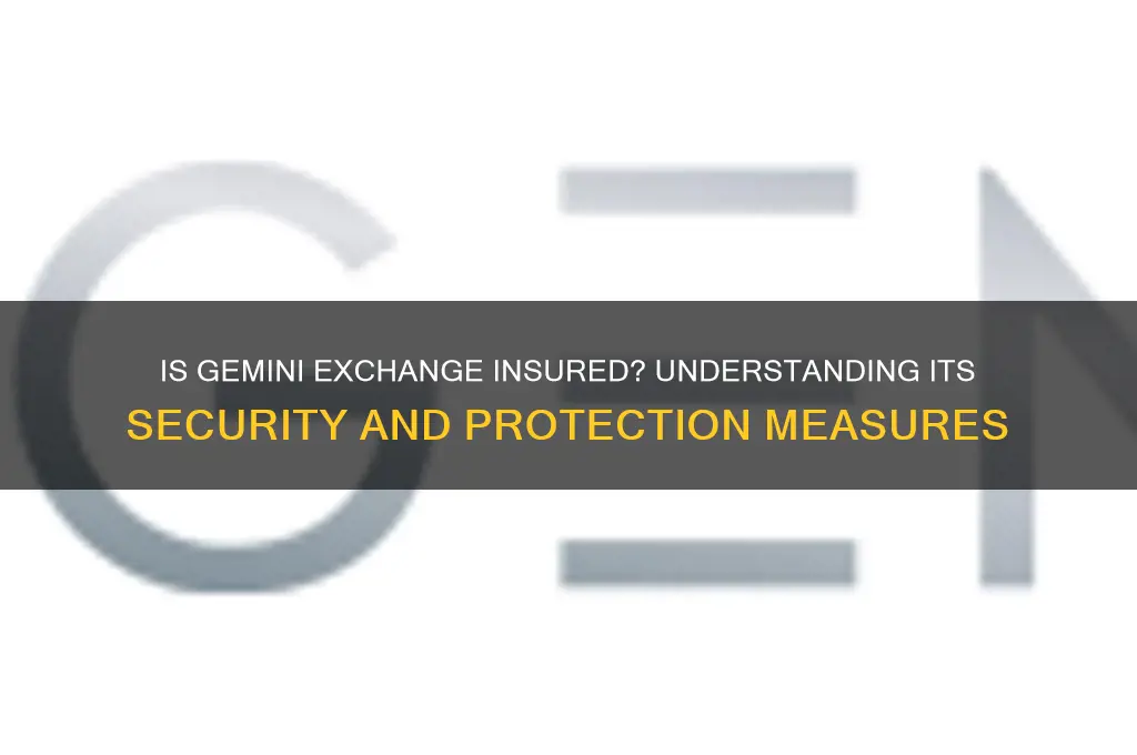 is gemini exchange insured