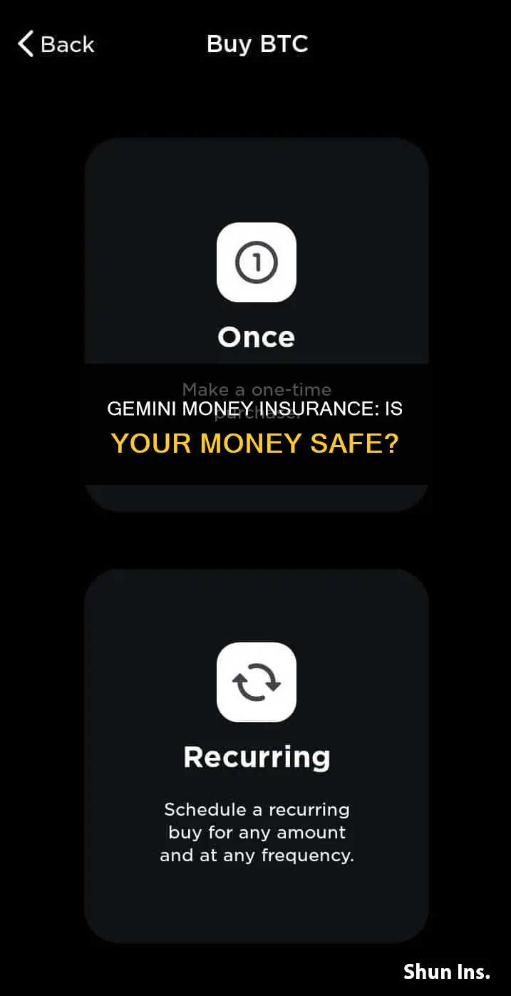 is gemini money insured