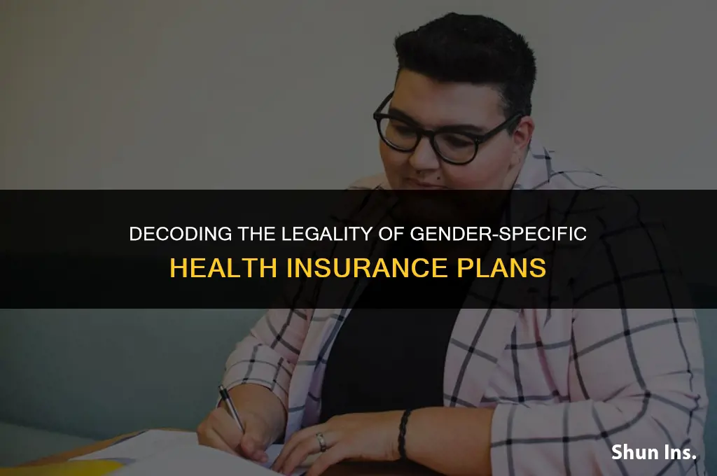 is gender health insurance illegal