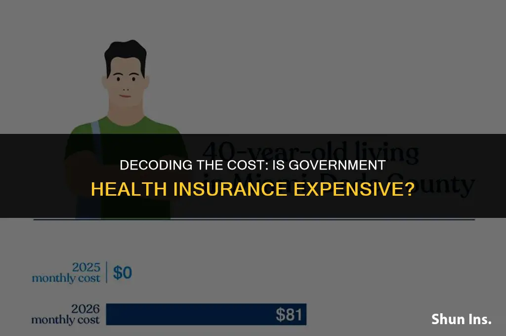 is government health insurance expensive