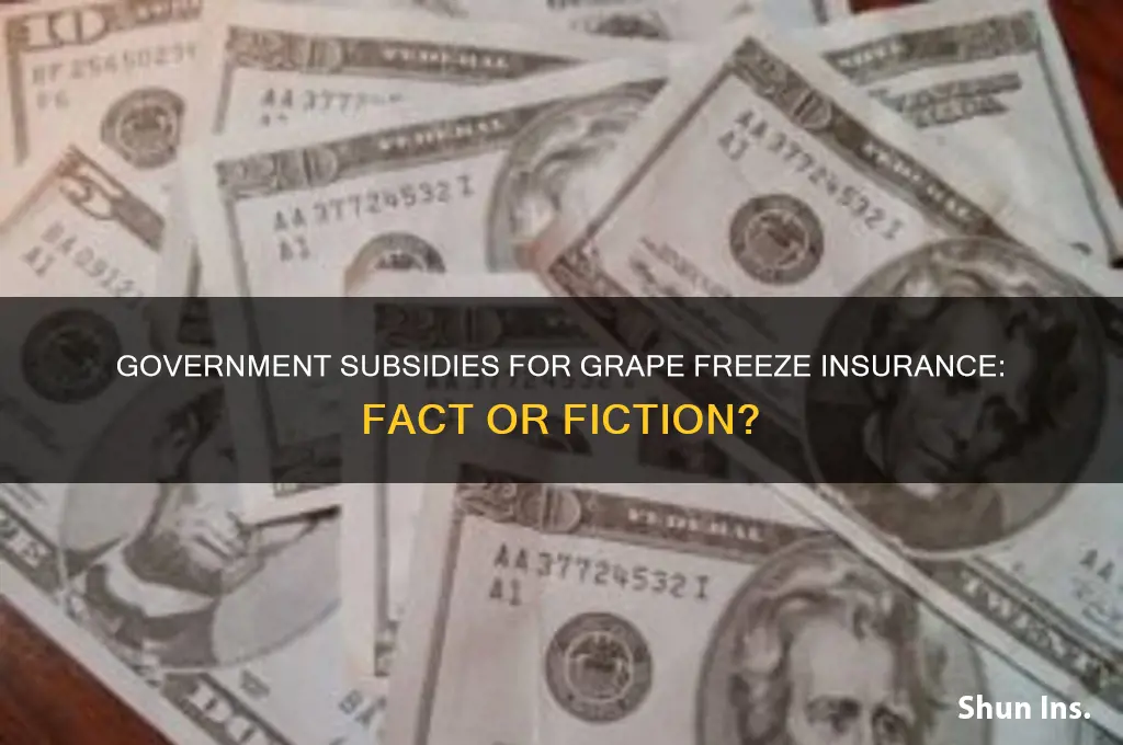 is grape freeze insurance subsidized by government